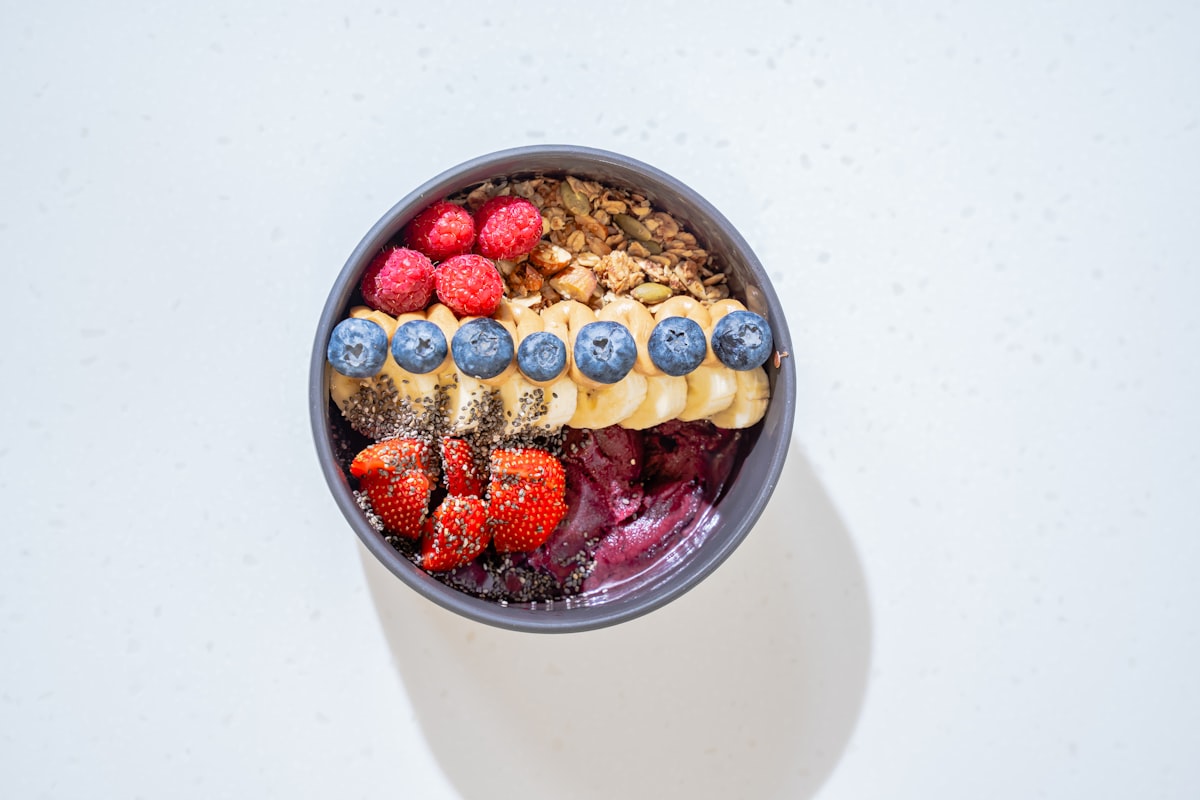 Healthy meal preparation with fresh ingredients